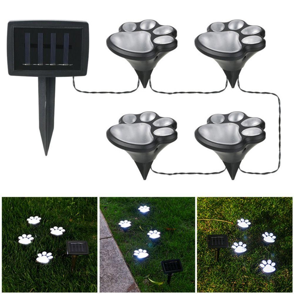 4Pcs Auto on/Off Solar Stone Lamp Energy Saving Outdoor Dog Claw Lamp LED Solar Light  Outdoor