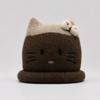 Sweet and cute cat knitted hat versatile face hat women's warm and cold wool hat ear hat