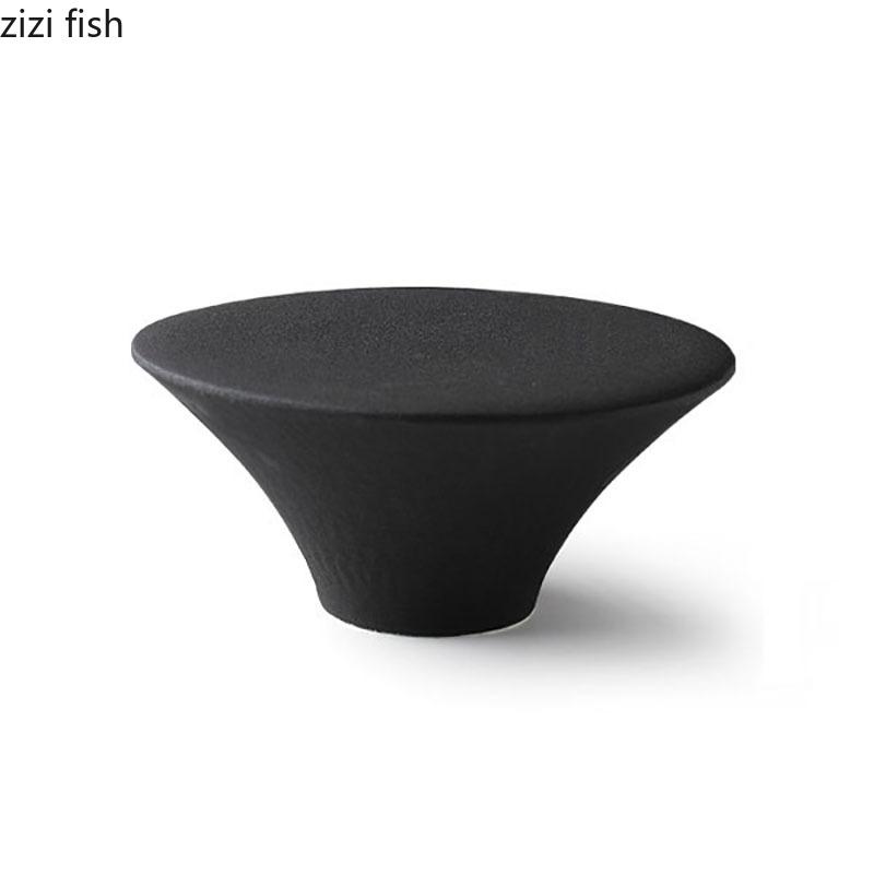 Creative High Foot Ceramic Dessert Plate Restaurant Molecular Cuisine Display Plate Snack Plate Sushi Dish Specialty Tableware