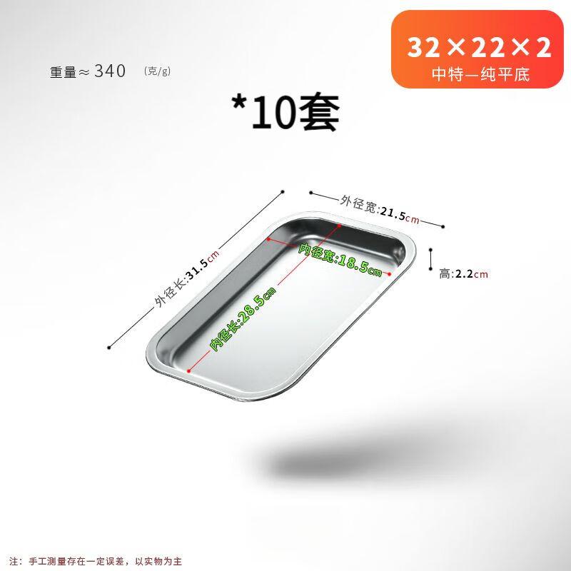 Commercial Kitchen Deep Stainless Steel Serving Tray