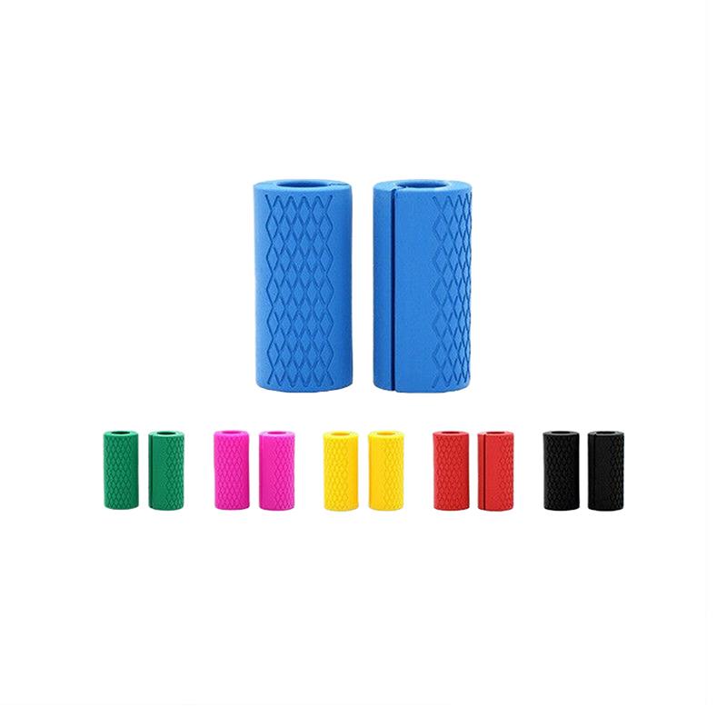 1Pc Barbell Dumbbell Grips Stress Relieve Dumbbell Handles Silicone Anti-Slip Pad Thick Bar Handles Pull Up Weightlifting Grip