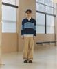 NONBLANK Striped Collar Knit_Navy