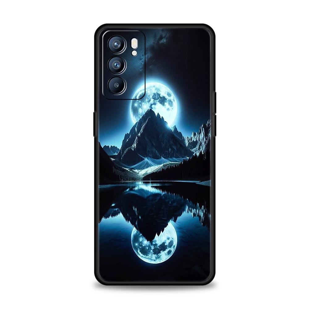 

Black Mountain Peak Phone Case For Oppo Reno 13 12 11 10 7 F Find X5 X6 A98 A80 A79 A78 A57 A54 A31 A17 Pro 5G Soft TPU Cover Reno10