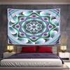 Abstract Geometric Mandala Design Pattern Wall Hanging Tapestry Decorative Tapestry Home Decor for Bedroom and Living Room