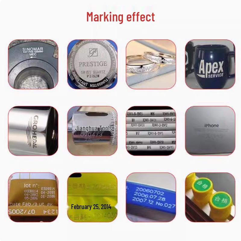 UV Fiber CO2 Laser Engraving Machine for Plastic, Earphones, Crystal, and Glass