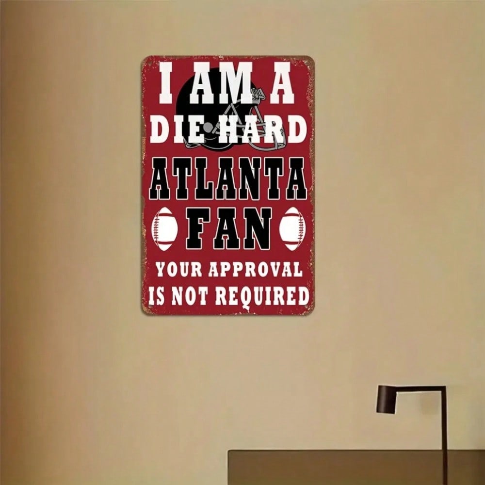 

Vintage Atlanta Falcons Tin Sign Metal Wall Decor 1PC TYA5412-30x20cm різнокольоровий