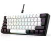 Wired RGB 61-Key Mini Gaming Keyboard - Compact, Mechanical Feel for Office and Portable Use