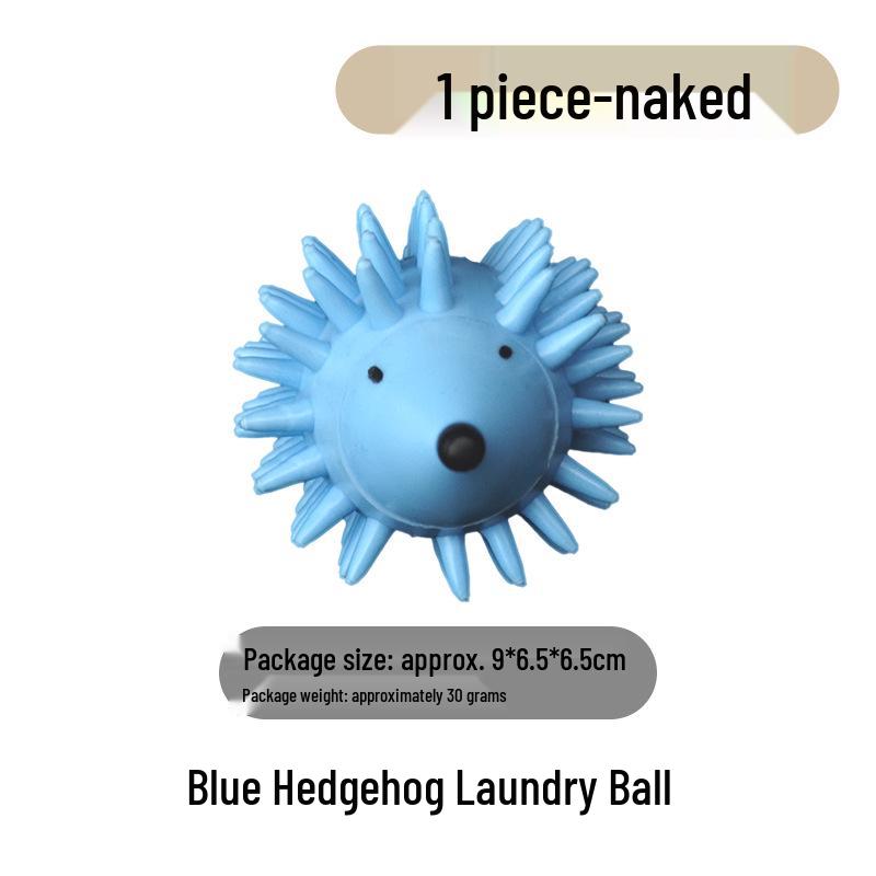 Silicone Hedgehog Anti-Tangle Laundry Ball - Soft, Magic Decontamination and Lint Removal Cleaning Solution