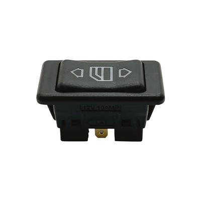 Universal Cars Power Switch Button With Green Light 6-Pin 12/24V 10A ON/OFF Window Glass Lifter Switch