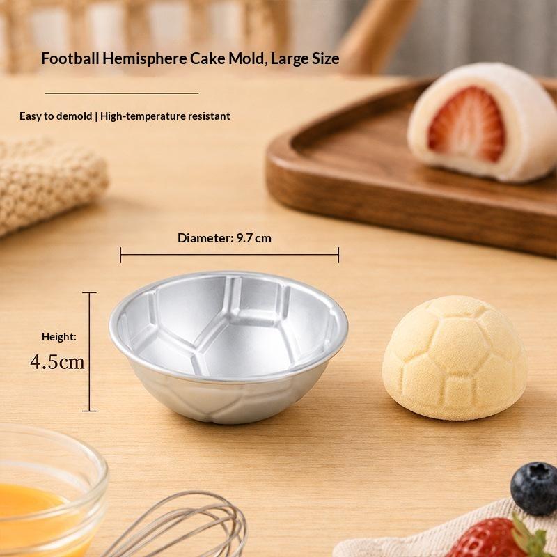 Home Kitchen Baking Mold 1/2Pcs Aluminum Alloy Easy Demold Reusable for Egg Tarts Mochi Desserts