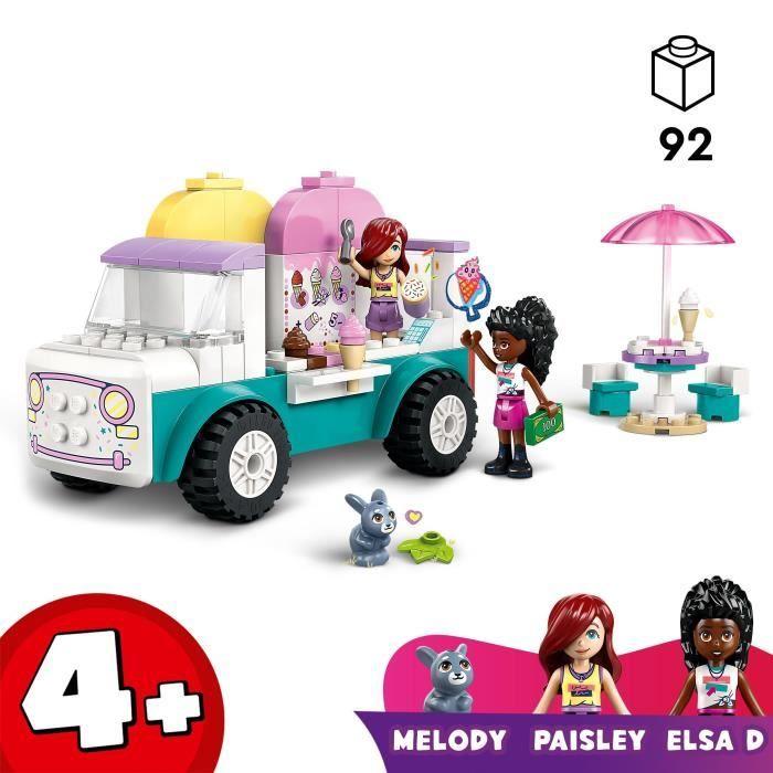 LEGO Friends 42644 Le camion de glaces de Heartlake City - Jeu de construction dès 4 ans