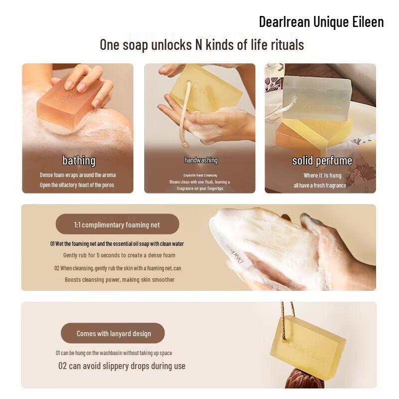 Dear lrean Deep Cleaning Long-Lasting Fragrance Essential Oil Soap