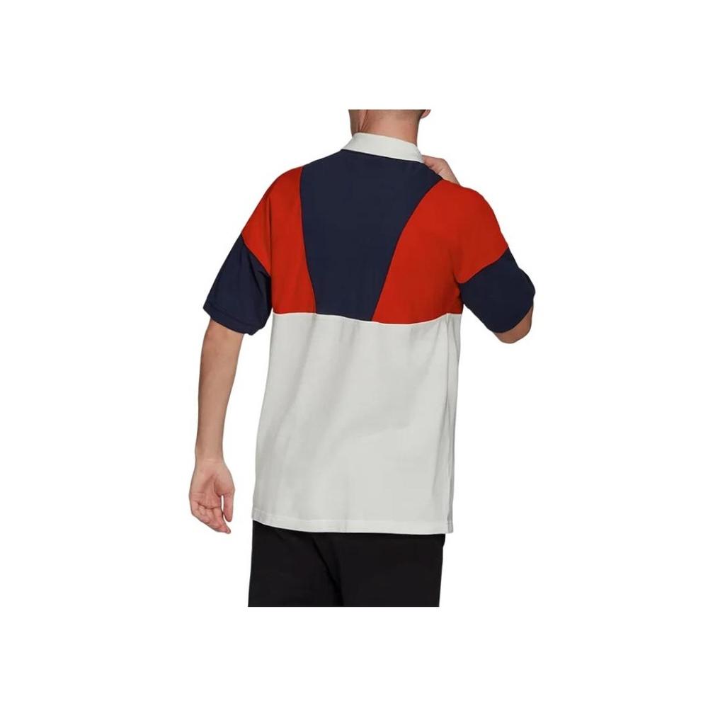 Adidas Originals Trefoil Spliced Short Sleeve Polo Shirt Men Tops Multicolor FM2197