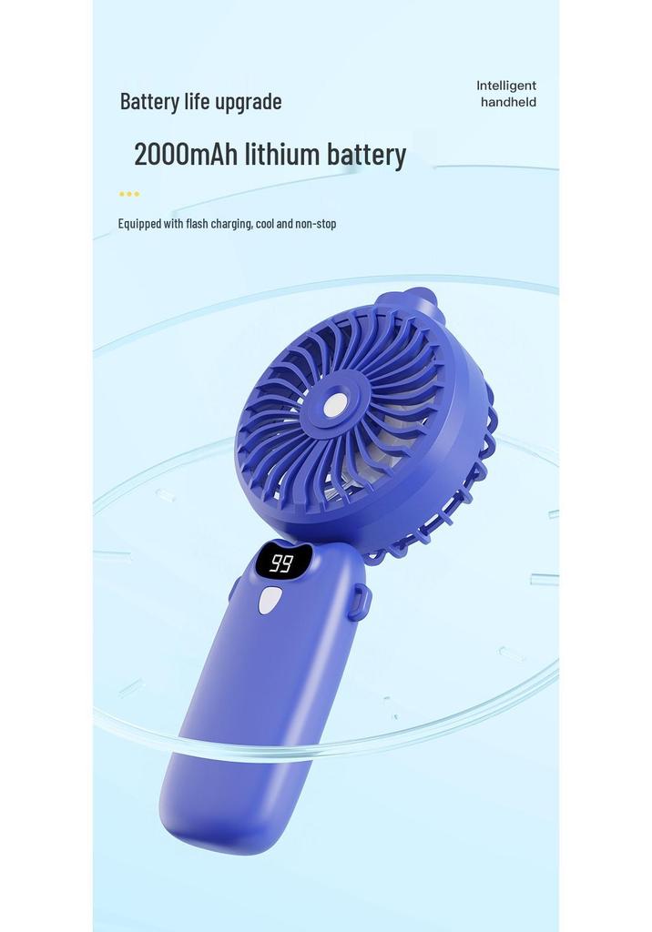 Mini Rechargeable Silent Handheld Cooling Fan for Desk