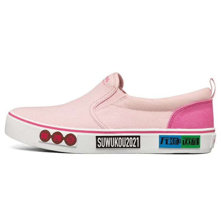 Skechers Suwukou X  Street Series Vlites Casual Versatile Low-Top Canvas Shoes Women sneakers Light-Pink 66666346-LTPK 36