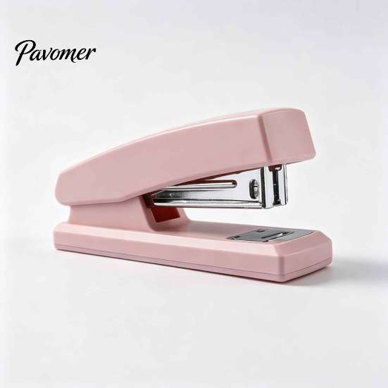 Gift for Colleagues And Friends Mini Stapler, with Ergonomic Curved Design, Handheld Morandi Color Heavy Duty Stapler Office School Home Use