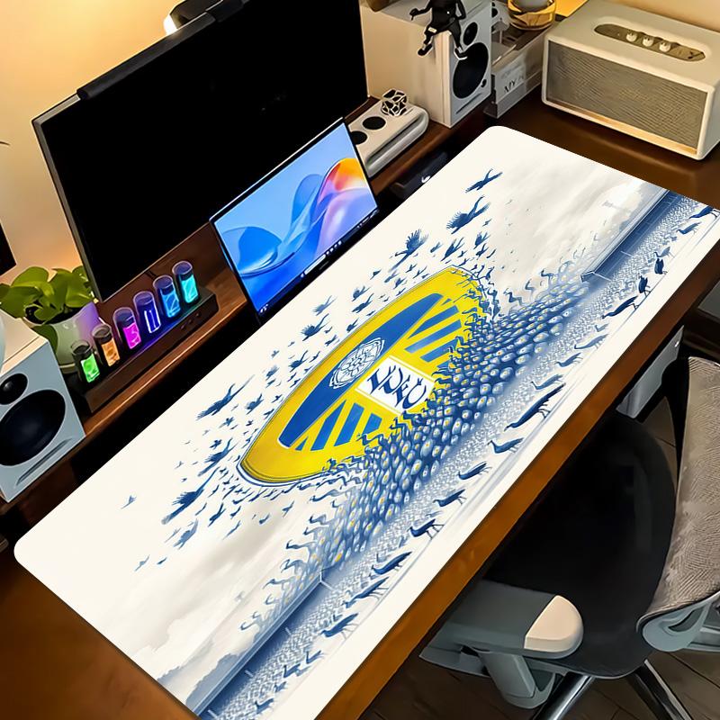 Leeds United Print Cushion Non-slip Laptop Tablet Big Mousepad XXL Mat Mini PC Playmat With Lock edge
