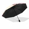 1pc Sturdy 8-Bone Auto Umbrella, Charming Axolotl Adorable Bloom Umbrella, Digital Printed, Foldable Umbrella for On-the-Go Outdoor Use