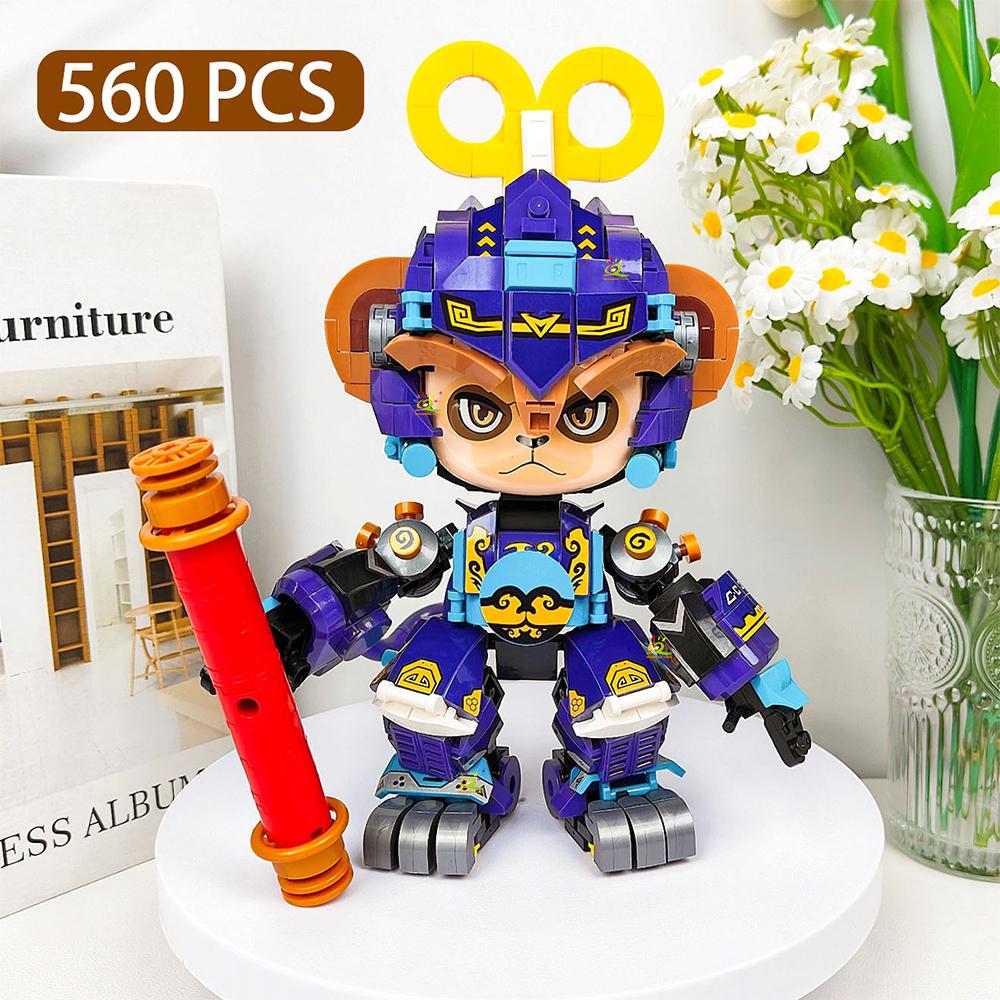 Non-Toxic Moc Animals Model Building Block Mouse Snake Sheep Monkey Series Brick Construction Toy Children Desk Home Decoration