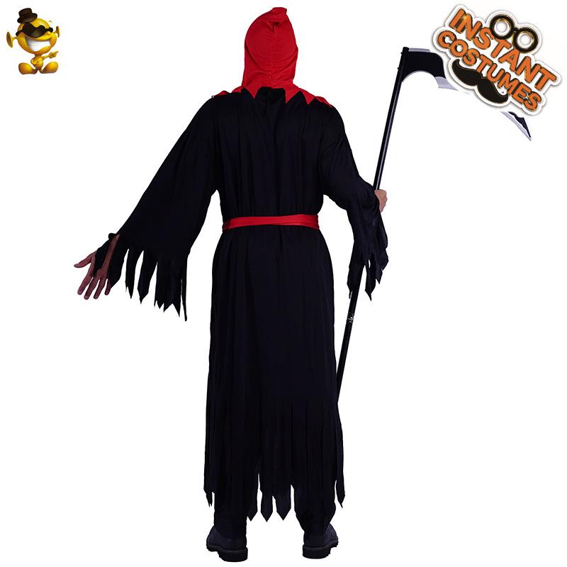 Halloween party costume cosplay black hooded robe stage costume prom costume
