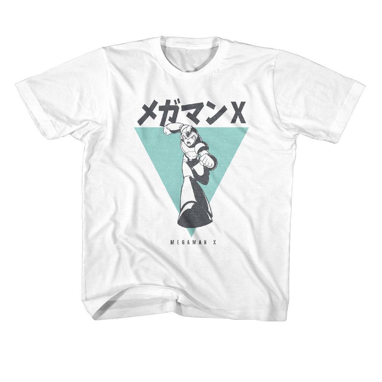 Mega Man Incoming White Youth T-Shirt L