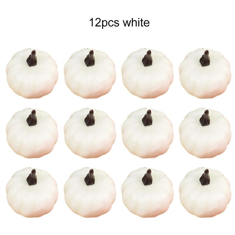 6/12pcs Simulated Pumpkin 5.5cm Plastic Halloween Family DIY Decoration for Parties and Festivals Mini Vegetable Model TMZ
