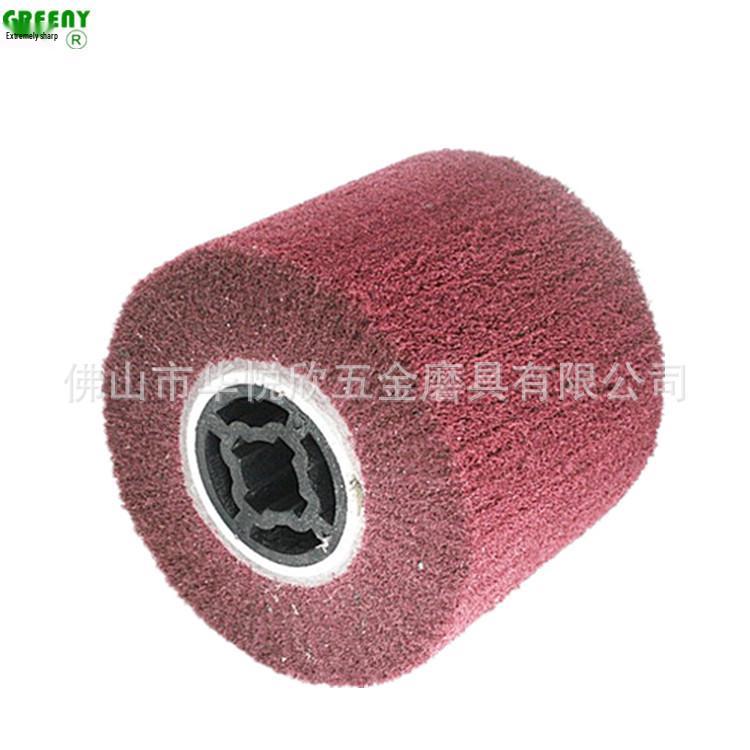 Red 120x100 Brushed Wheel Scouring Pad for Metal Polishing and Brushing