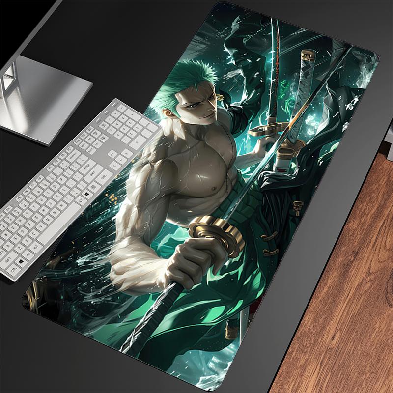 Large Mouse Pad Oone Ppiece Zoro Colorful Anime Table Mat Gamer Home Computer Hd Mousepad Cool Keyboard Pad Gaming Mouse Pad