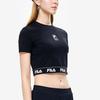New FILA Crop Tops Women's Jet Black F11W229120FBK