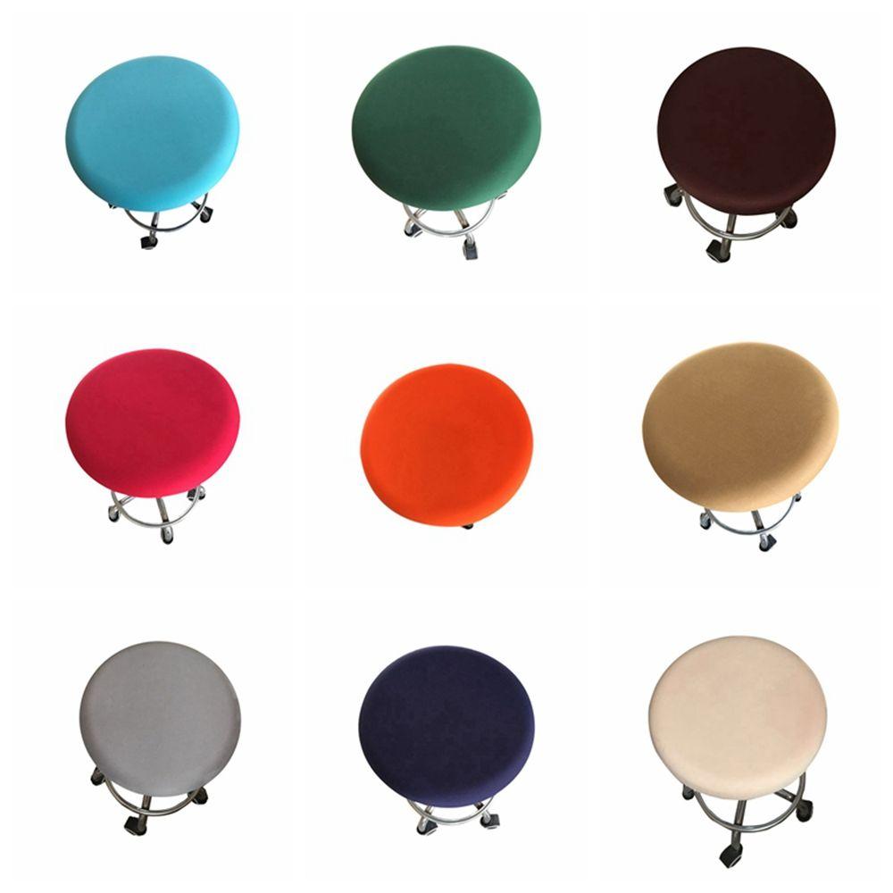 Solid Color Stretch Home Decor Elastic Bar Stool Chair Slipcover Stool Cover Chair Cover Seat Cover