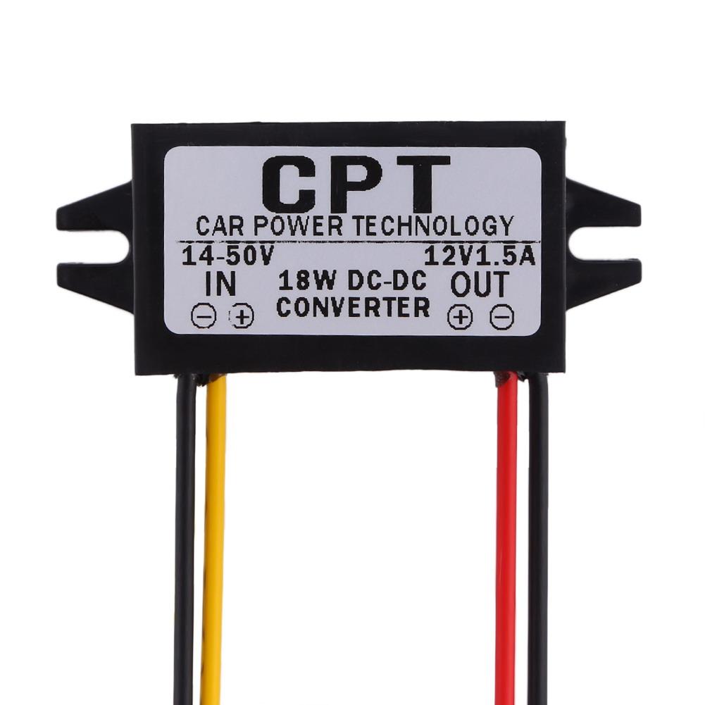 14-50V To 12V DC Converter Overload Protection DC 14-50V To 12V Voltage Converter Regulator High Efficiency for Car Device