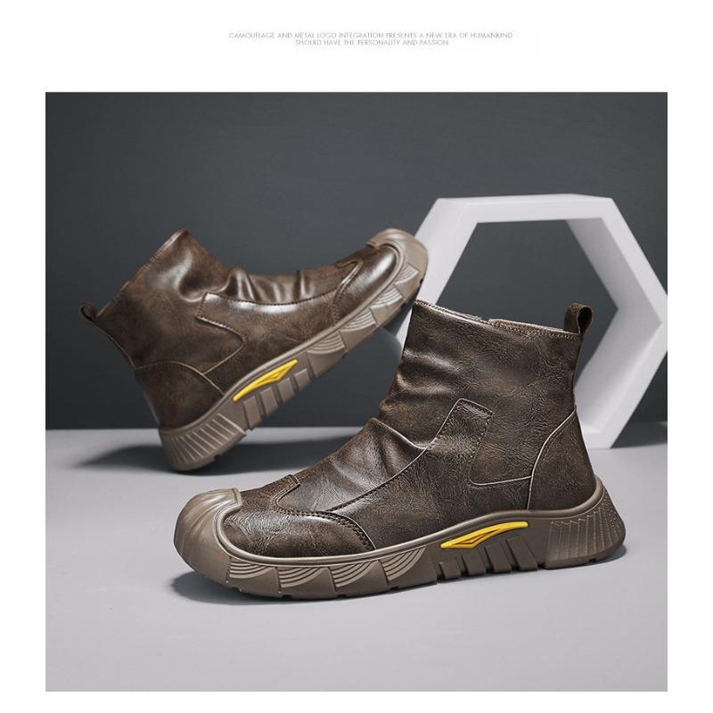 Mens Warm Fleece Lined Casual High Top Durable Outdoor Work Martin Boots