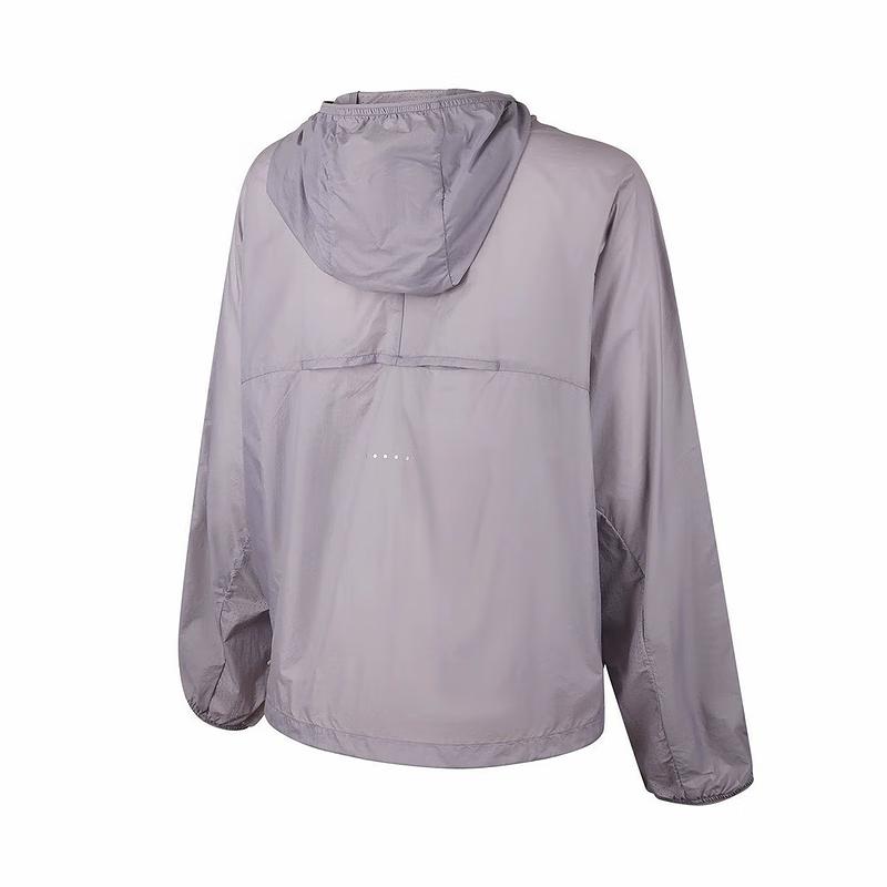 Asics Running Zip Hooded Long Sleeve Jacket Women Jackets Purple 2012D384-500
