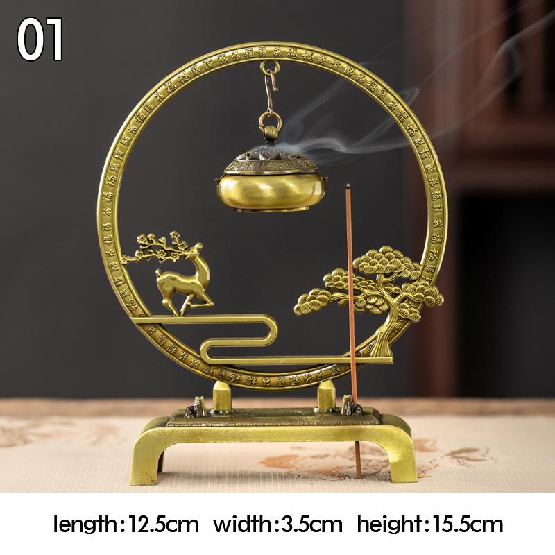 Retro Räuchergefäß Hohllegierung Hängendes Räuchergefäß Haushalt Räucherstäbchen Ornament Lotusbrenner Heim Büro Dekor Neu