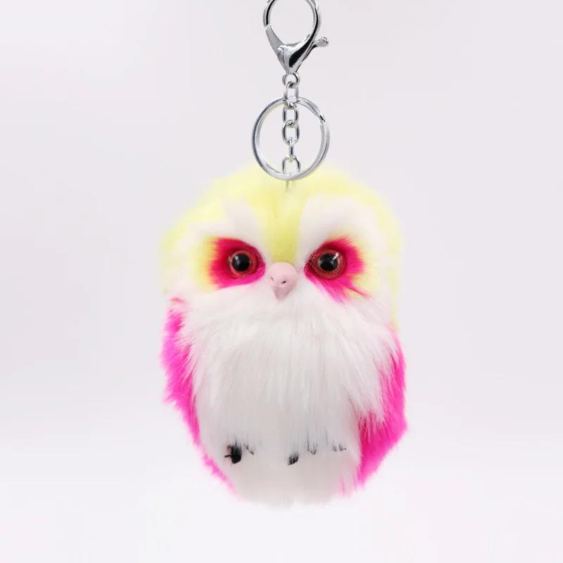 Cute Owl Key Ring Plush Bird Bag Car Pendant Keychain for Men Women Gifts