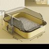 Semi-closed Cat Litter Box Oversized Splash-proof Thickened Cat Toilet Pet Supplies Cat Litter Box Oversized Deodorant