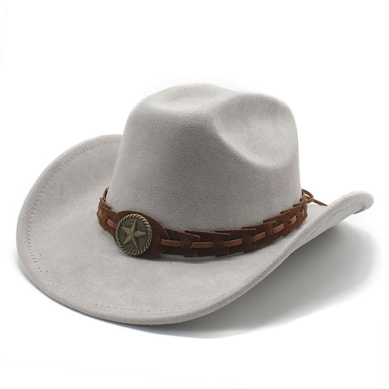 Knot Pattern Wool Felt Hat With Wide Brim For Men And Vintage Style