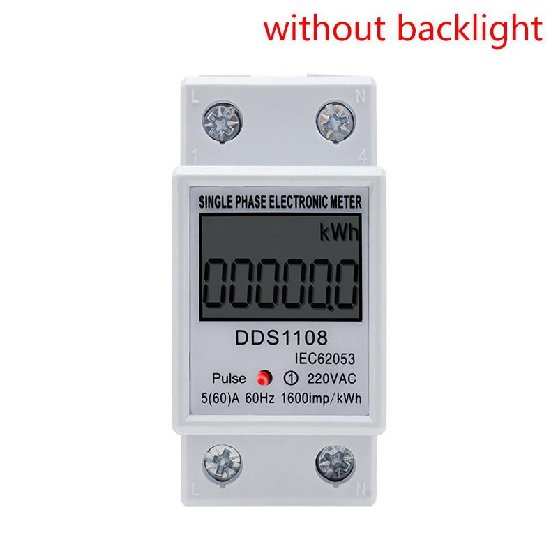 60A Dds1108 Lcd Digitalt Display Enfase Energimåler Med Bakgrunnsbelysning Enfase Energimåler Testmålere Detektorer