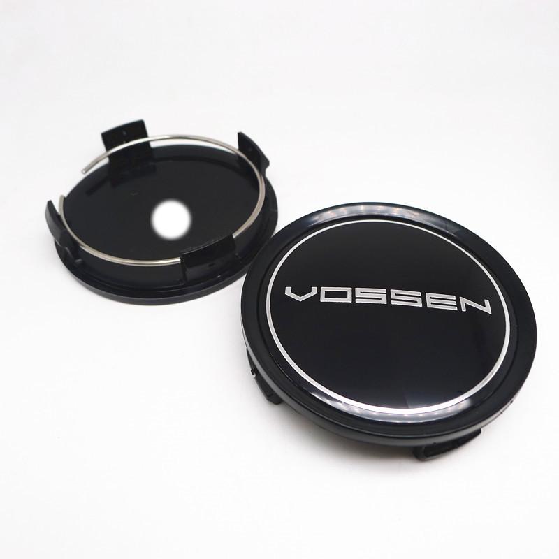 4pcs 75mm 70mm Vossen Wheel Center Hub Caps Hubcaps Car Rims Dust-proof Cover Badge