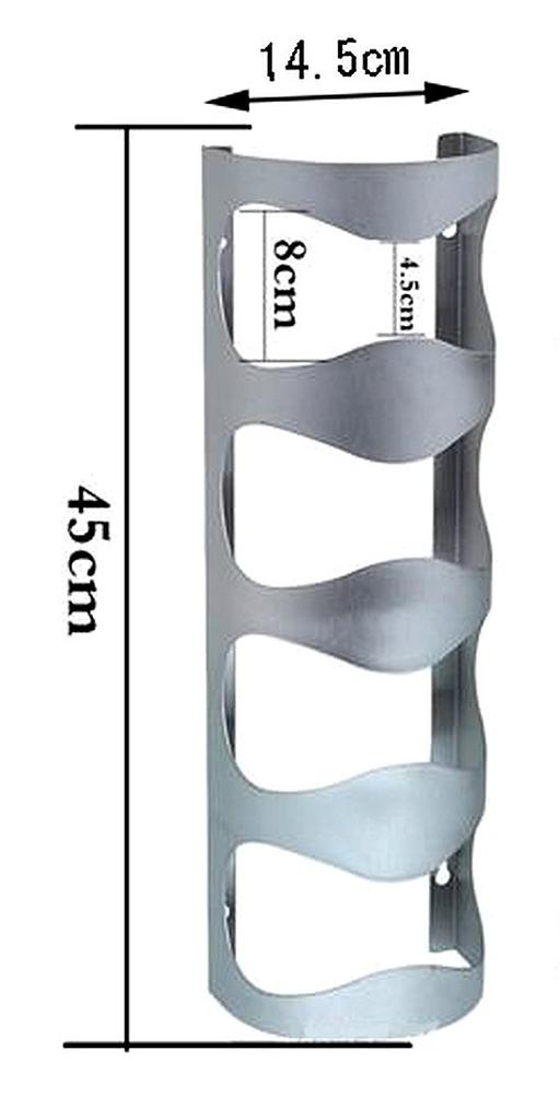 WR1 Wine Rack Holder, Holds 3 or 4 Bottles, Wine Bottle Storage Case, Stand, Interior Display (Holds 4 Bottles)