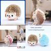 Adorable Hedgehog Plush Toy Soft Stuffed Keychain Doll Cute Small Animal Gift
