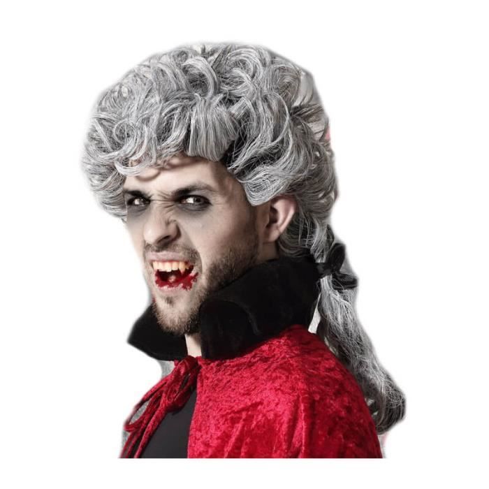 Perruque grise de Vampire pour Homme