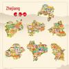 Zhejiang Kultur- und Kreativ-Metall-Kühlschrankmagnete Souvenir-Sammlung