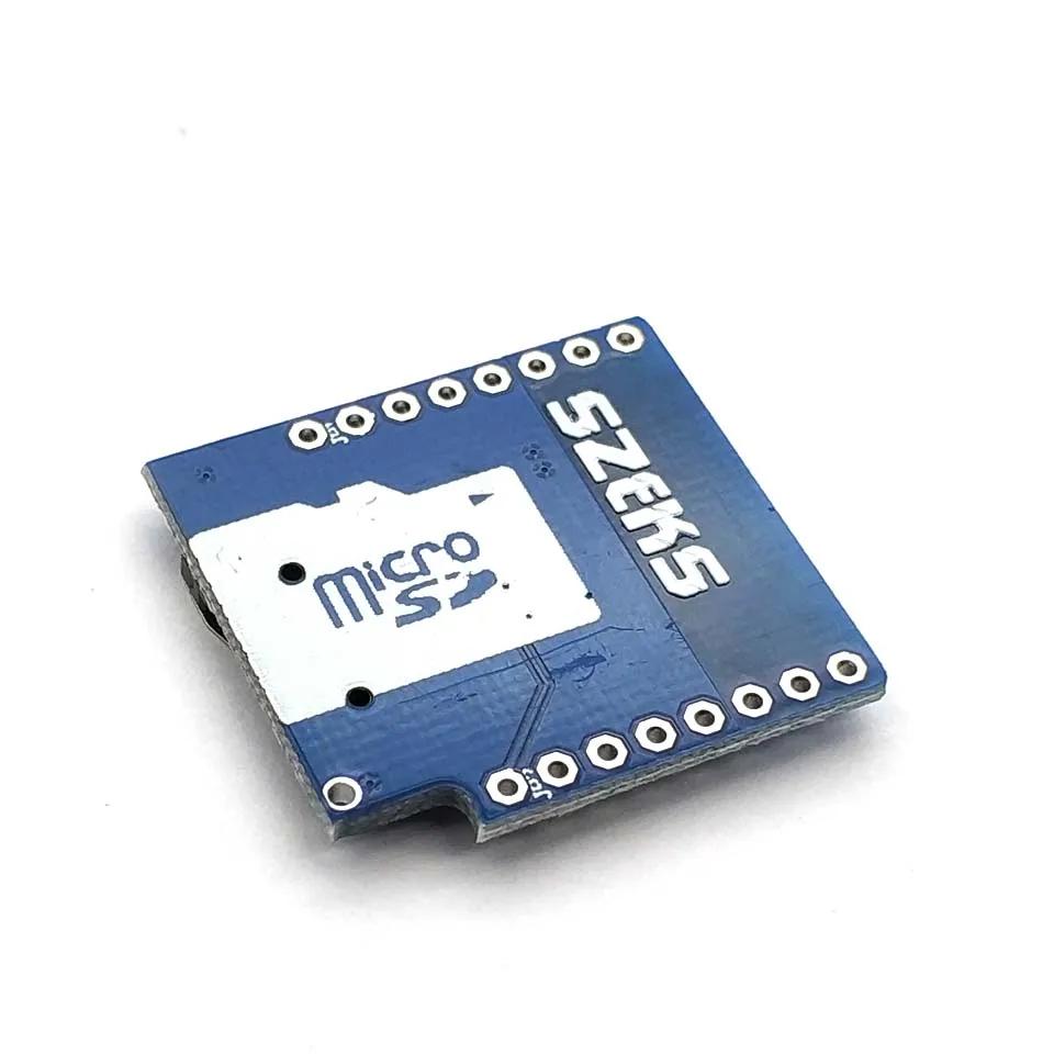 Micro-SD-Karten-Shield für WeMos D1 Mini TF WiFi ESP8266 Kompatibles SD-Funkmodul für Uno für WeMos D1 Mini