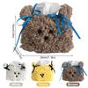 New Cute Plush Dog Tissue Box Creative Paper Box Dormitory Female Home Desktop Paper Drawer Set Living Room Desktop Decoration