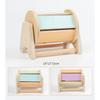 Montessori Wooden Toys 5 In 1 Object Permanence Box Ball Coin Drop Toy House Rainbow Spinning Drum&Shape Sorter for Toddlers