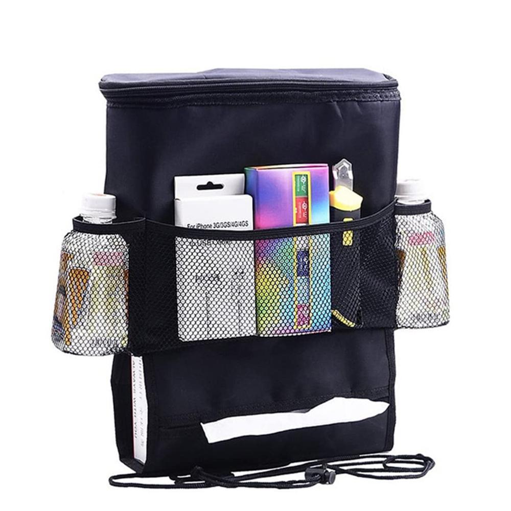 

Multi-Function Car Seat Back Hanging Bag Organizer Ice Pack Thermal Insulation Chair Back Storage Car-styling Hanging Bag чёрный