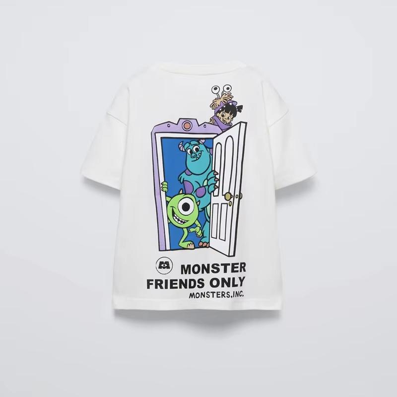 Disney Tees Printing Tops Summer Wear Cartoon Short Sleeve T Simple Cute Loose Bottoming Shirt Cotton Costume Unisex comfortable