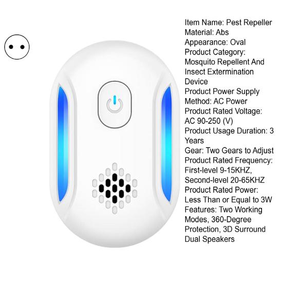 1/2/4/6 Stück Ultraschall-Schädlingsbekämpfer, Hochleistungs-360-Grad-Schutz, Insektenbekämpfungsgerät, energiesparender Mückenabwehr