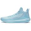 Li Ning Liren 3 Lake Cushioning Slip Resistant Abrasion Resistant Mid Top Basketball Shoes Men's Light Blue ABAS089-4